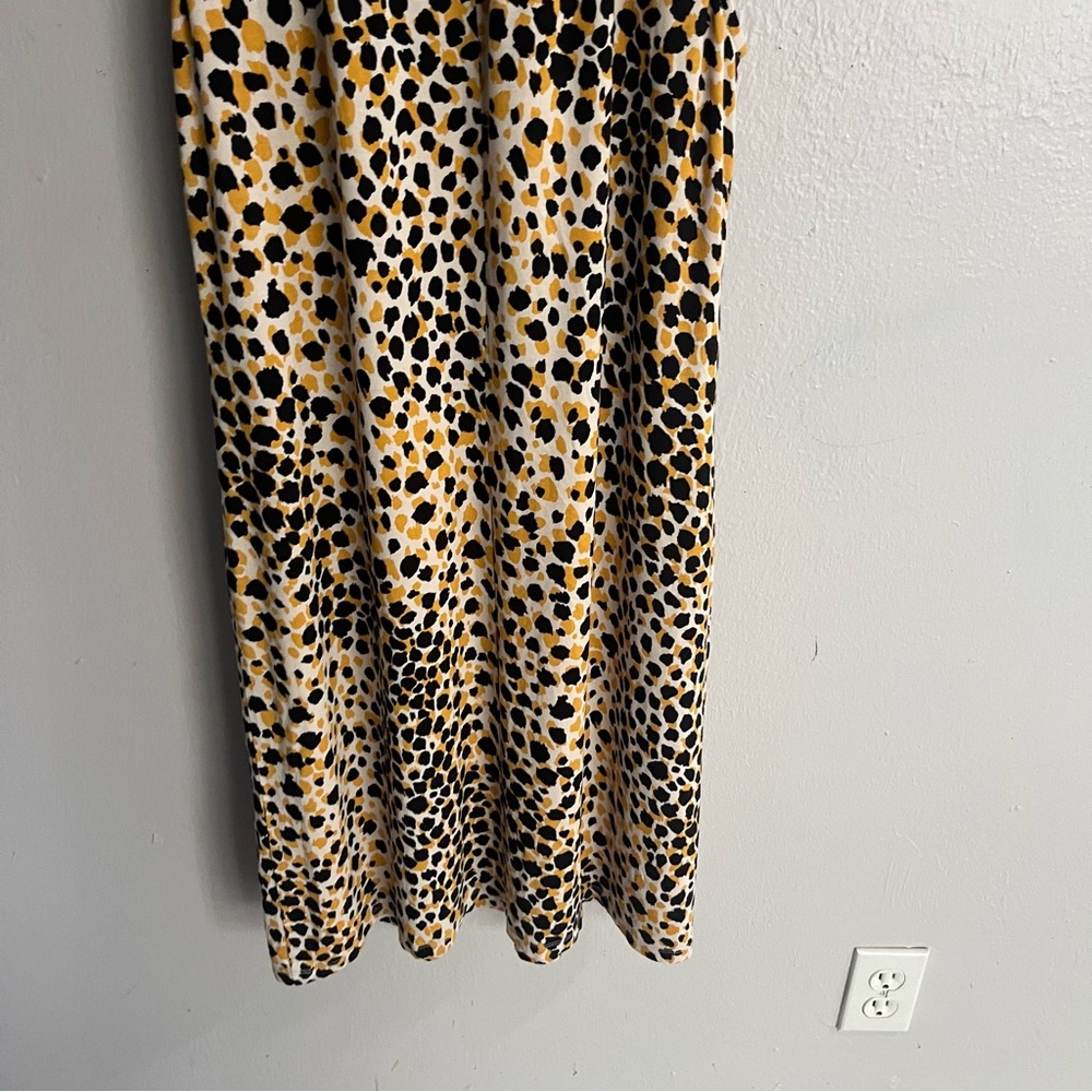 Ann Taylor Factory NWT Mock Neck Cheetah Print Shift Dress XS - Picture 9 of 14